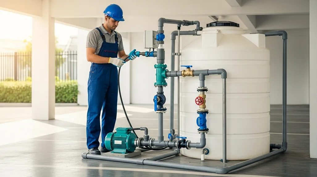 لولهکشی کنتور تا مخزن ذخیره