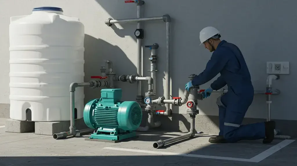 لوله کشی پمپ خانگی