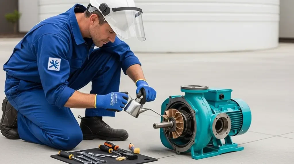 روغن‌ کاری پمپ‌ آب خانگی