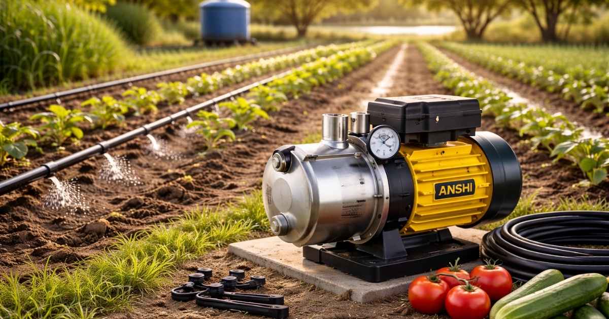 پمپ مناسب آبیاری قطره‌ای