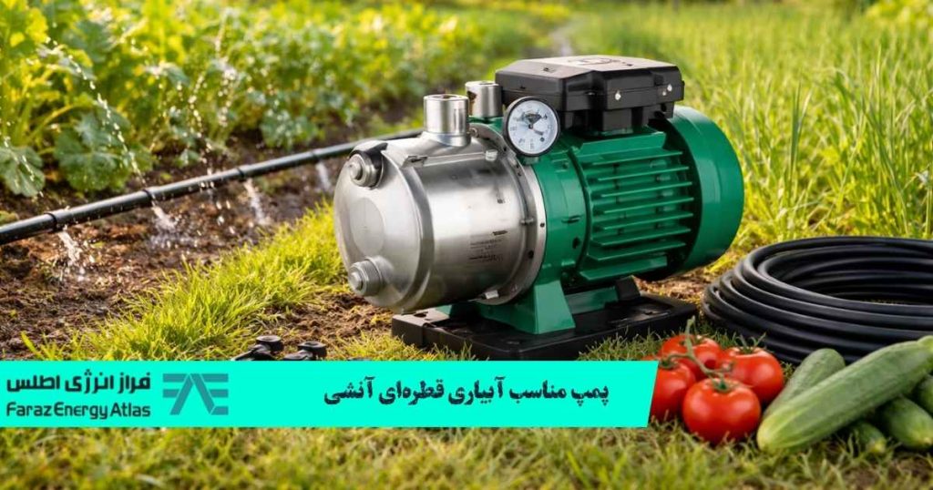 پمپ مناسب آبیاری قطره‌ای آنشی